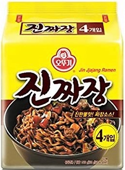 不倒翁【炸酱面】韩国进口炸酱拉面 (4包装) 4x135g